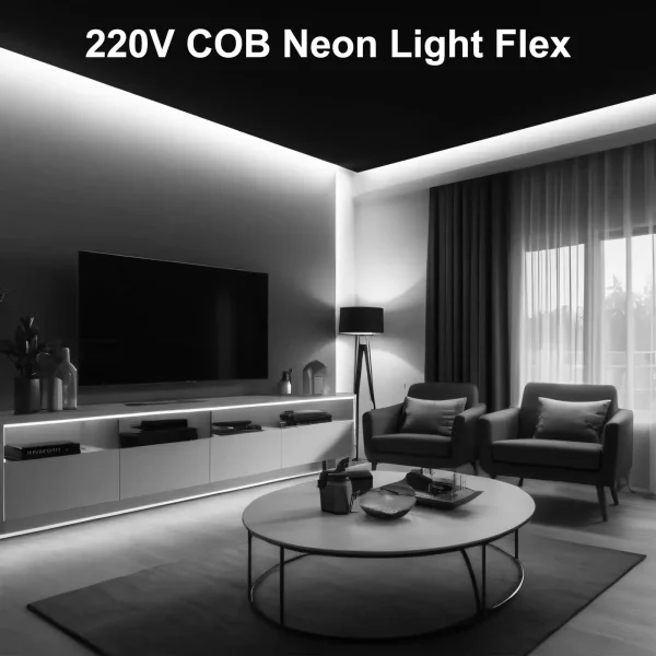 Neon led traka 220v 10m samolepljiva - Slika 2