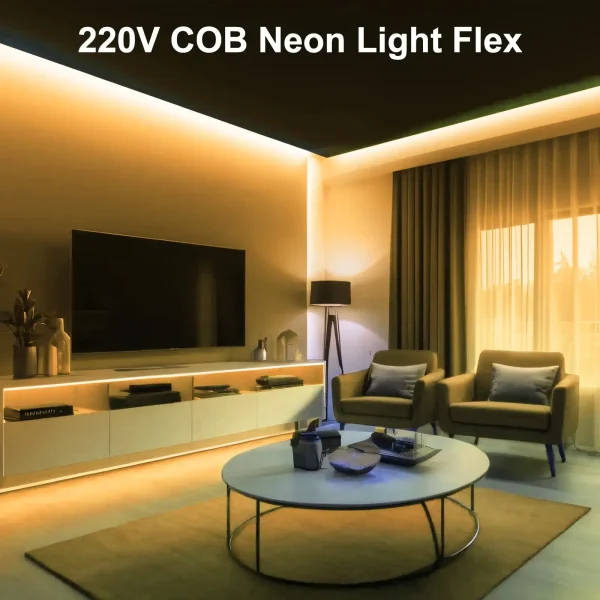 Neon led traka 220v 10m samolepljiva - Slika 3